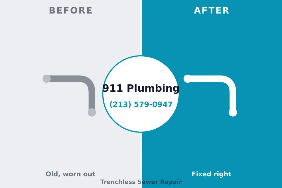 Before and after: plumbing repair Fallon Station, NV